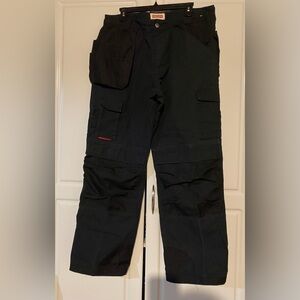 Stylish Black Cargo Work Pants for Men